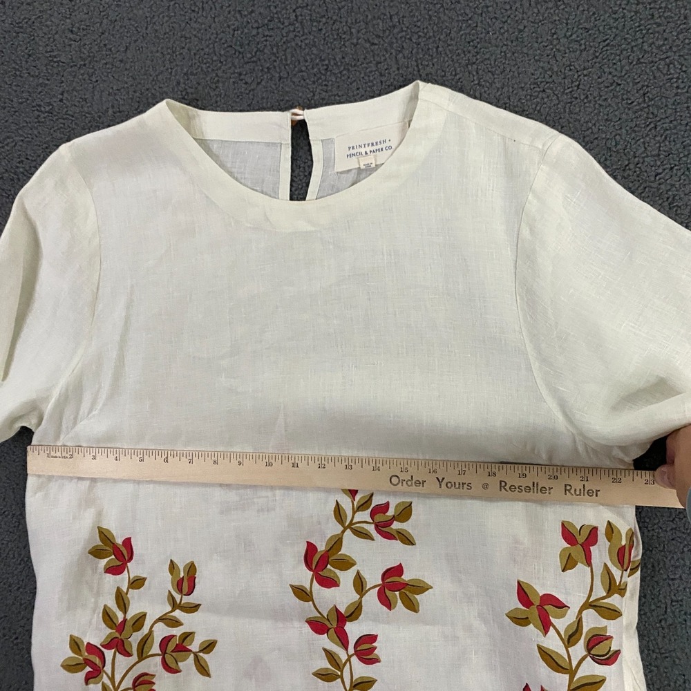 Printfresh Pencil + Paper Co Linen Dress size XL Floral - Picture 8 of 11
